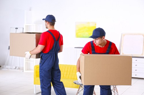 Removal team planning safe moving work