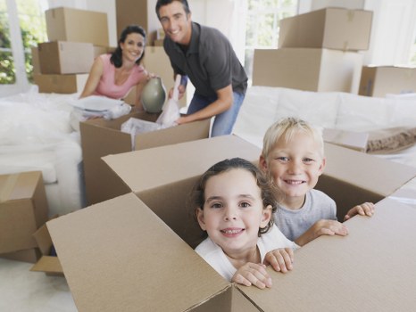 House movers preparing for a local move in Belsize Park