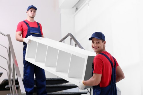 House removals team planning a move in Belsizepark
