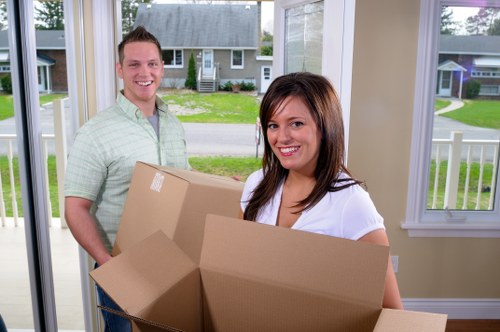 Home moving team preparing a move in Belsize Park