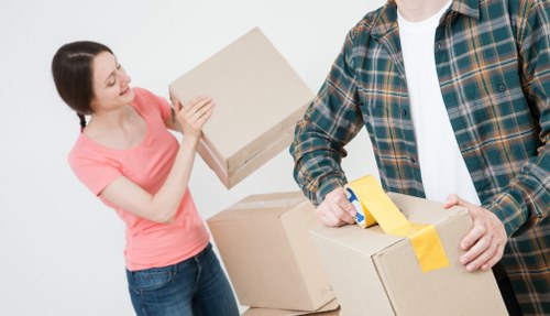 Professional furniture removals planning in Belsizepark residential street