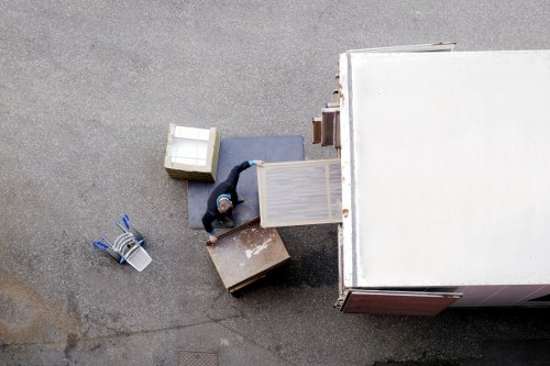 Professional removal team preparing a move in Belsizepark