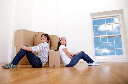 Careful packing for a Belsizepark home relocation