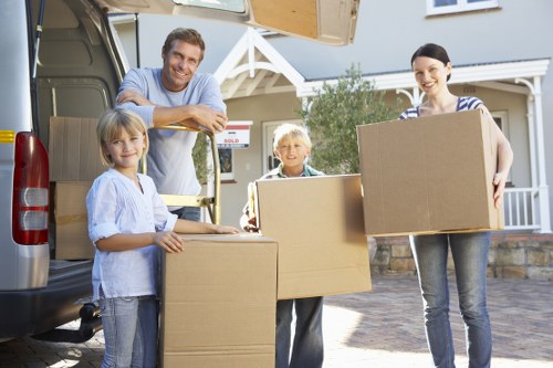 Professional furniture pick-up handling wardrobe removal in Belsizepark