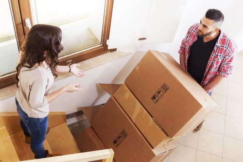 Local removals team managing a flat move in Belsize Park