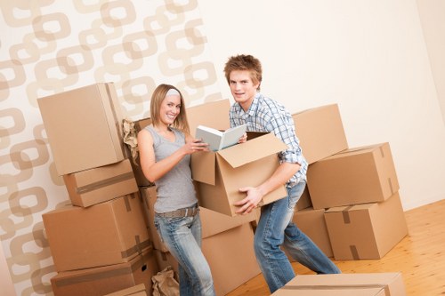 Professional movers completing a careful relocation in Belsize Park
