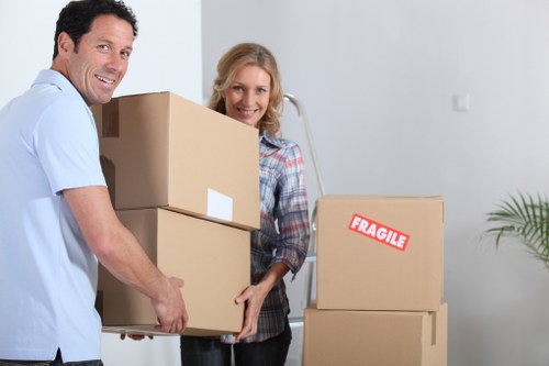 Waste segregation and responsible disposal during a move