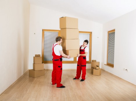Packing desks and equipment for a local office move