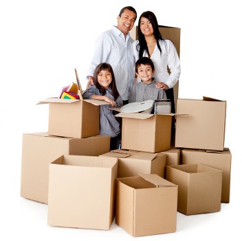 Packing office equipment carefully for a move in Belsizepark